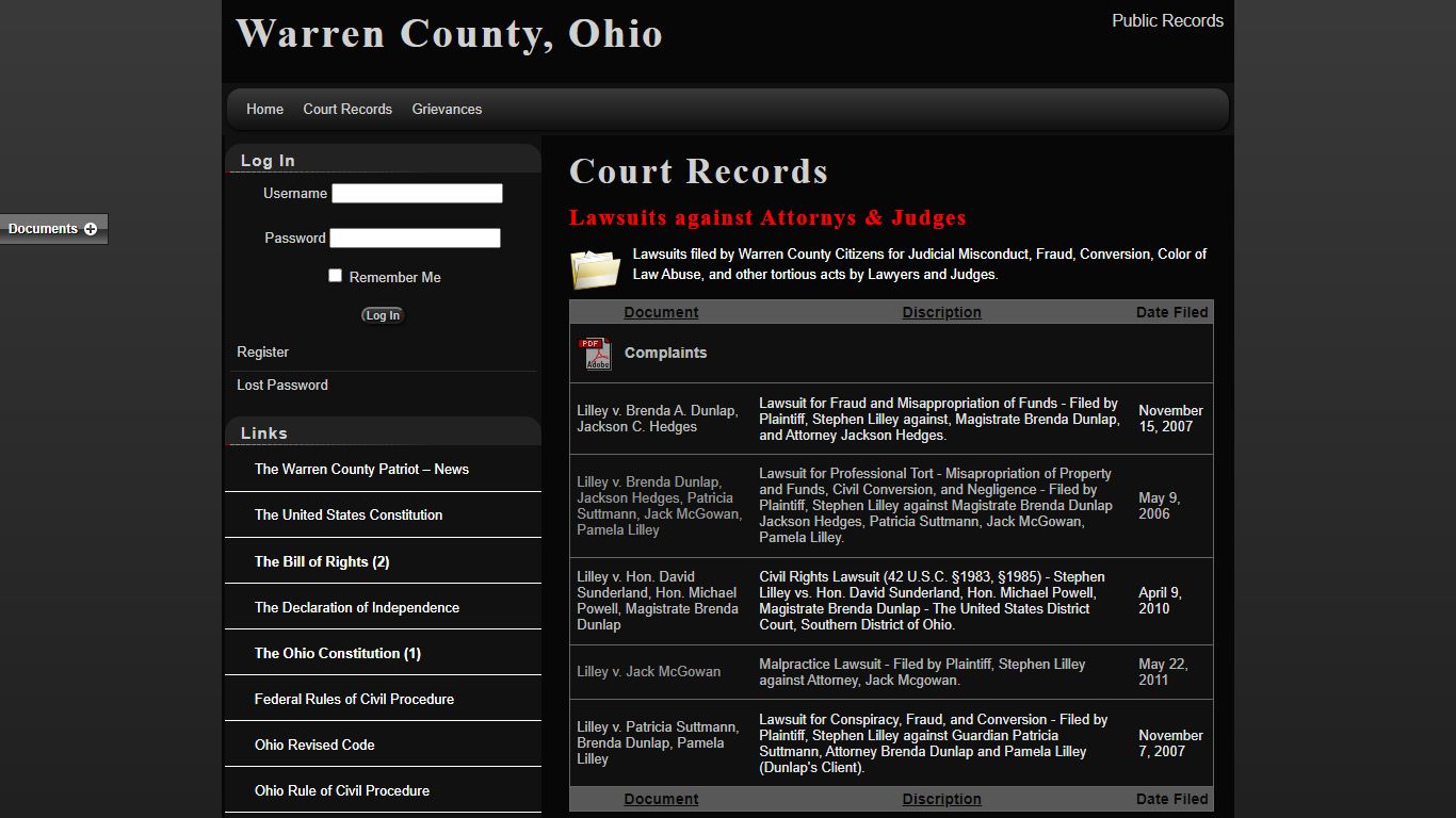 Court Records | Warren County, Ohio